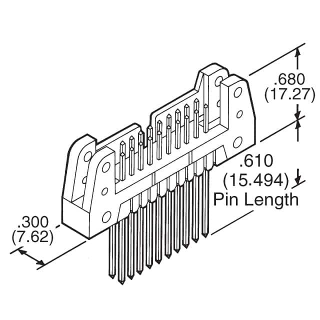 CWN-370-10-0000 CW Industries  Embases à broches mâles